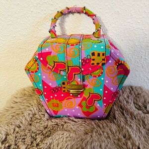 Vintage Inspired Jewelry Storage Box – Colorful Fabric Design